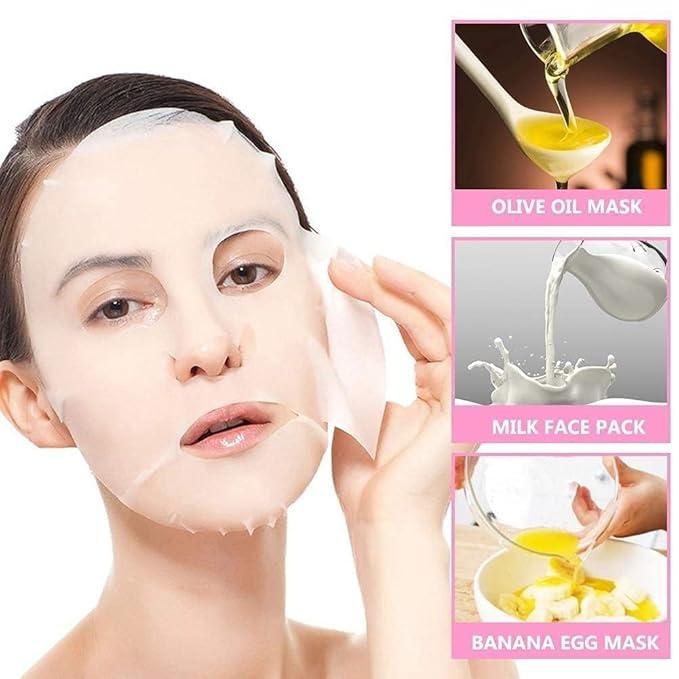 Disposable Face Mask Tablets – Pack of 50 | DIY Skincare Sheets for Hydration & Glow