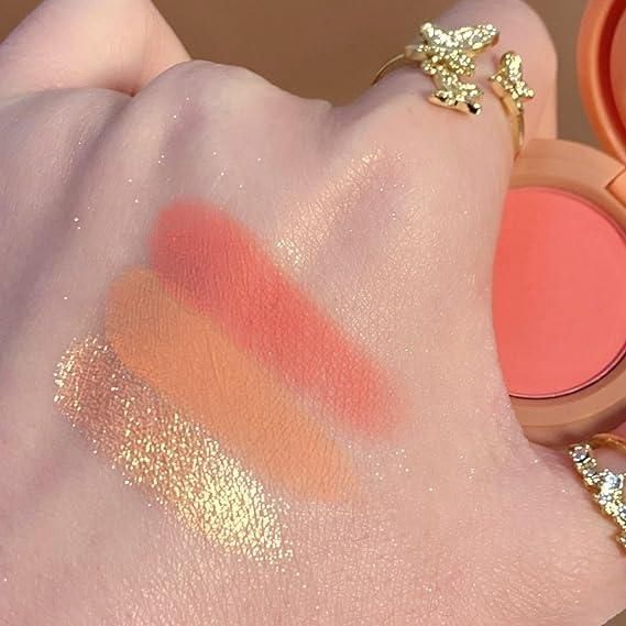 π 3-in-1 Face Blusher + Highlighter Mini Compact Palette π