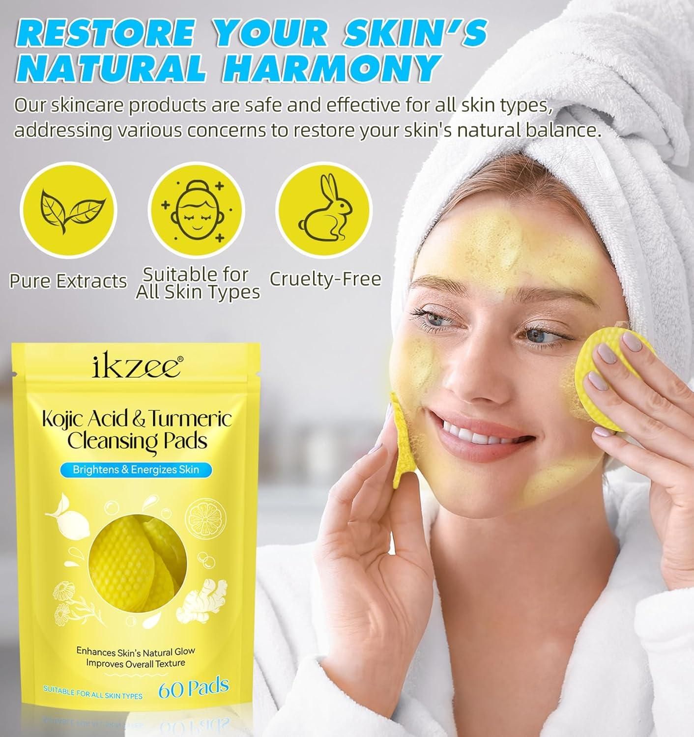 π Turmeric & Kojic Acid Cleansing Pads β Glow in Every Swipe! π