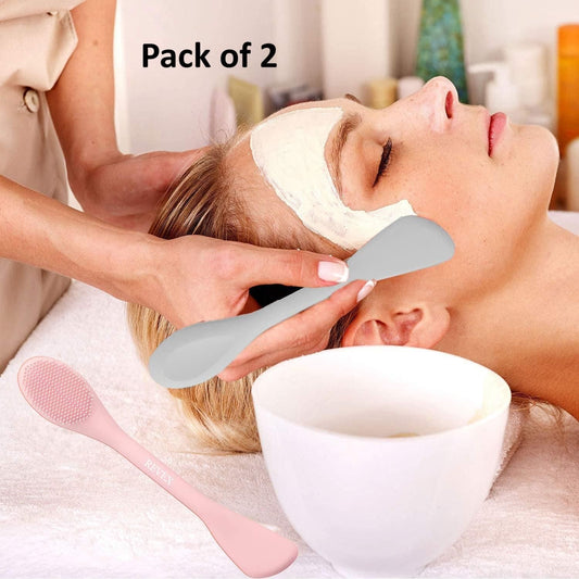 Silicone Face Mask Brush Applicator – Pack of 2 | Mess-Free & Hygienic Skincare Tool