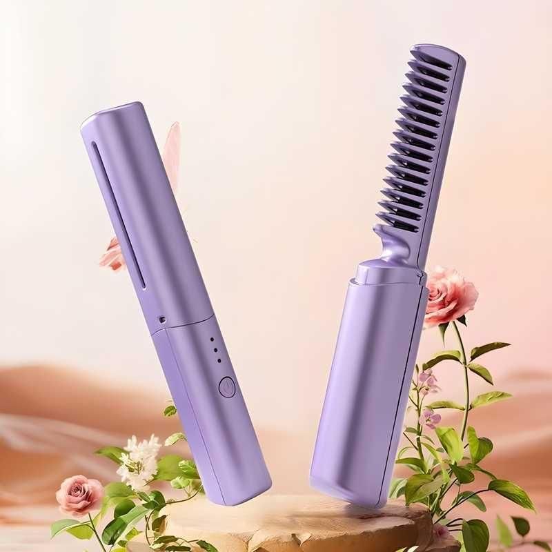 ✨ Meneflix Portable Mini Hair Straightener – Cordless, Rechargeable &amp; Travel-Friendly